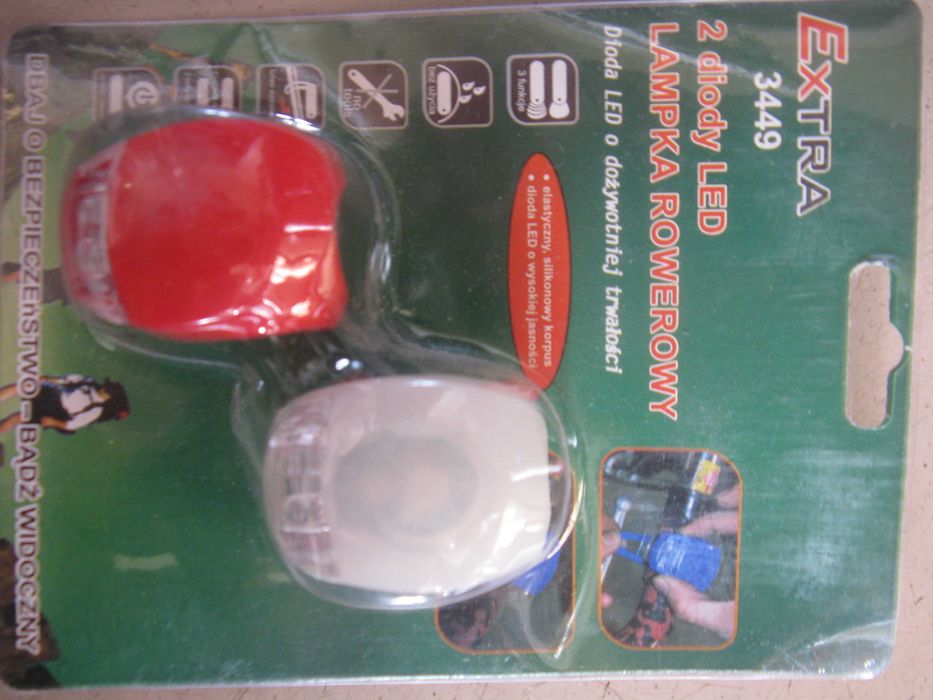 Lampki rowerowe silikonowe