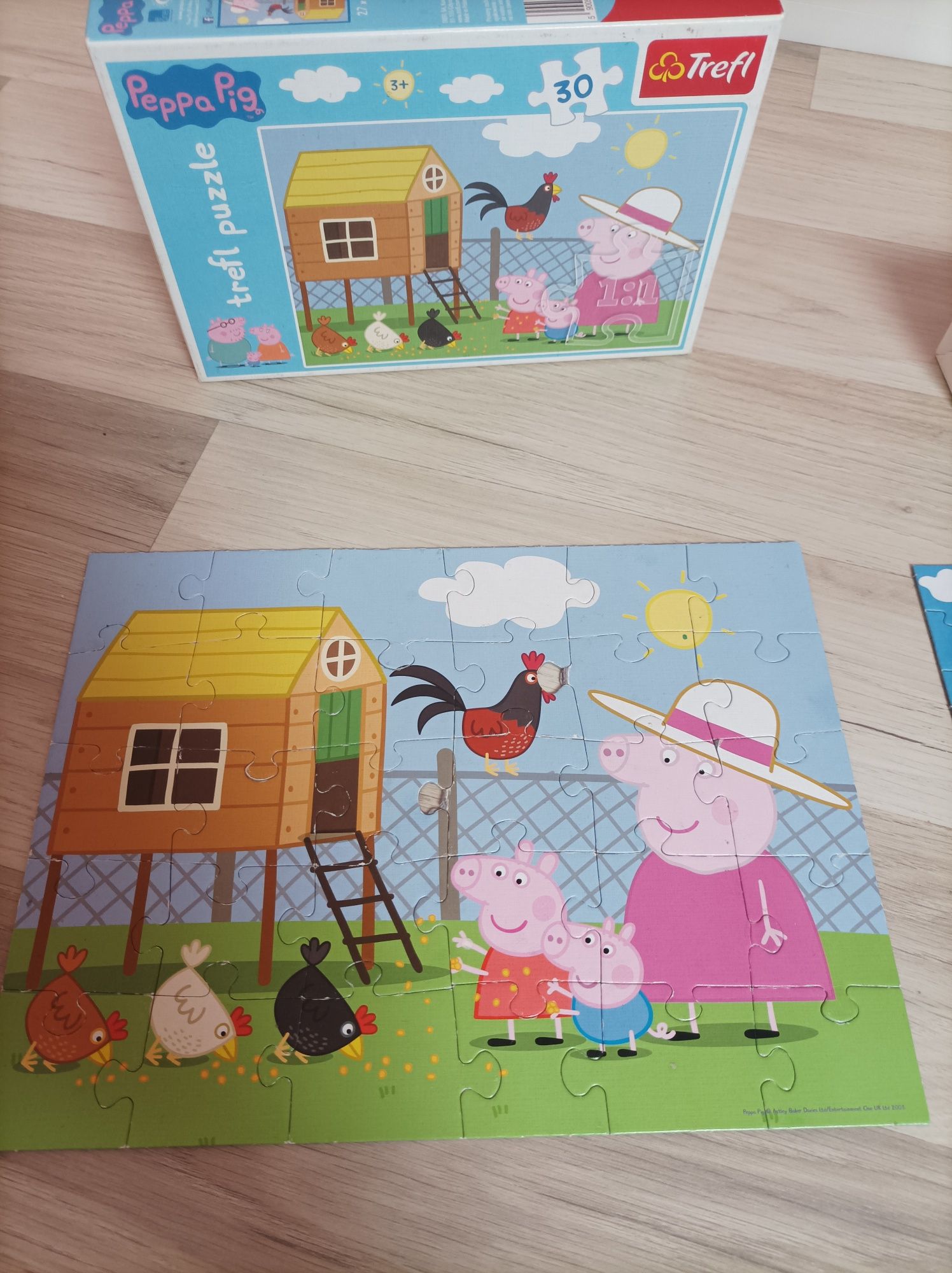 Puzzle zestaw świnka Peppa 2 opakowania