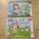 Puzzle płaskie z ramką Trefl Świnka Peppa Księżniczka Zosia