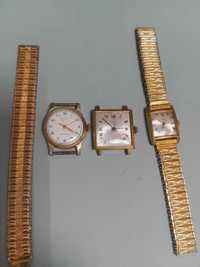 Часы и браслеты желтого цвета
