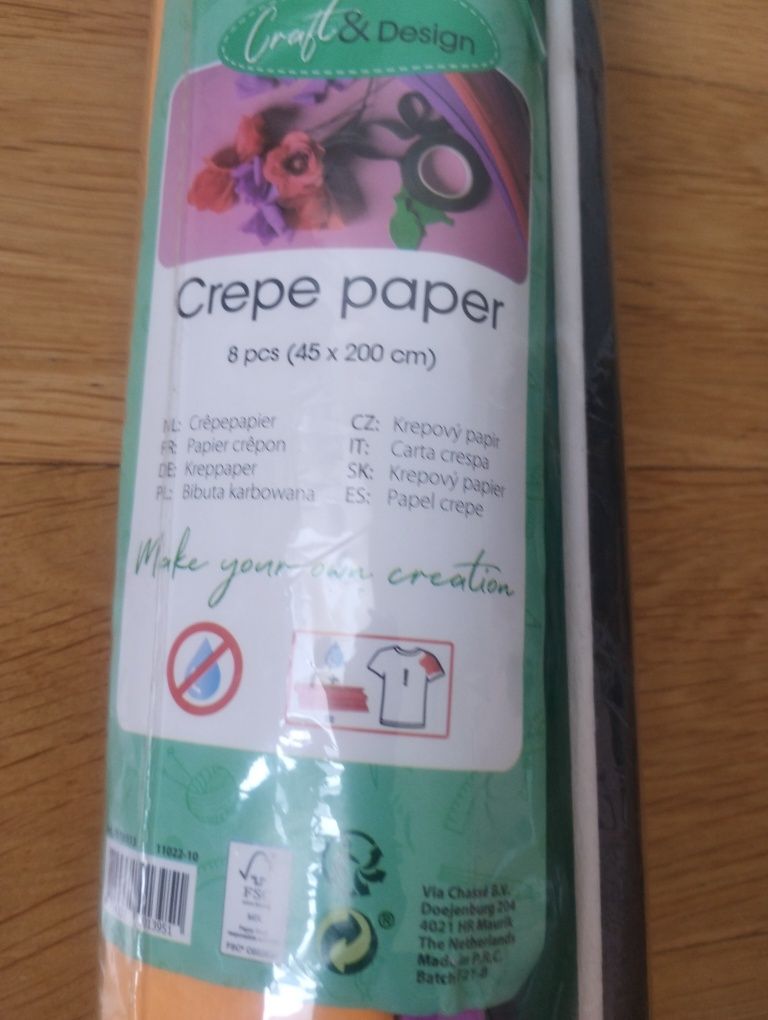 Papier kolorowy Crepe bibuła