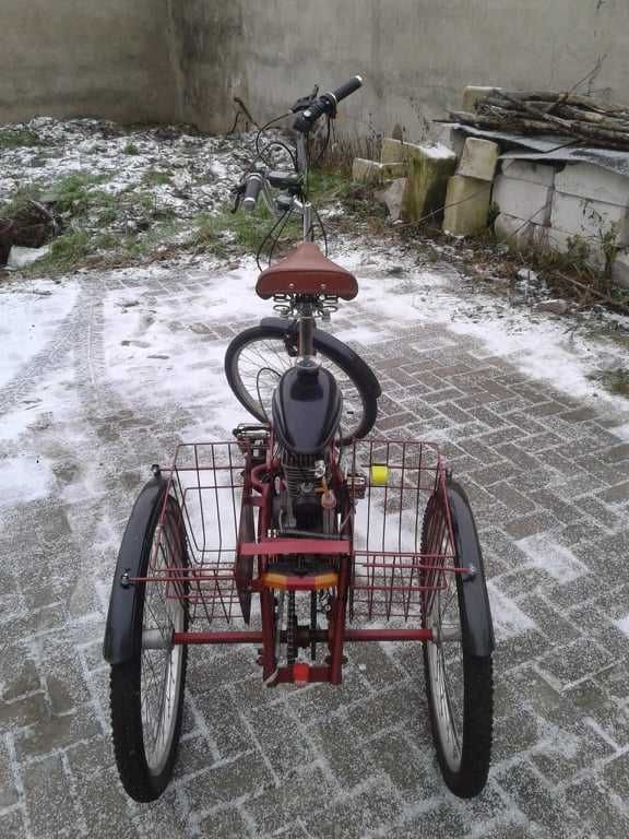 Sprzedam Używany Rower Trójkołowy z Silnikiem Spalinowym. POLECAM.