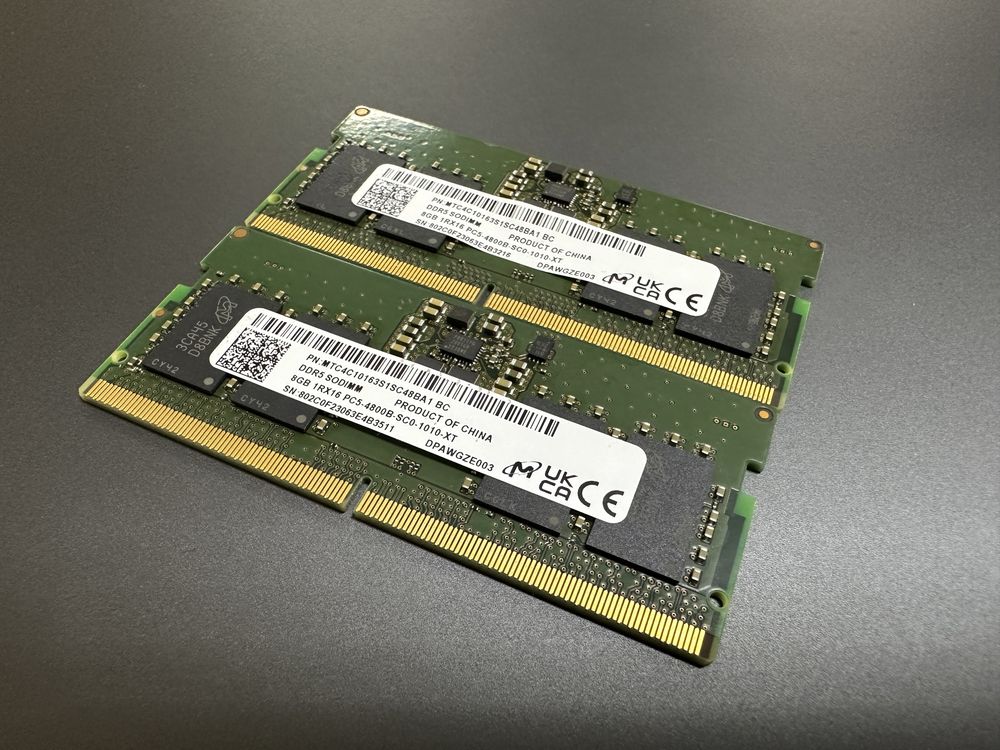 Оперативна память SoDIMM DDR5 16Gb (2x8Gb) 4800MHz