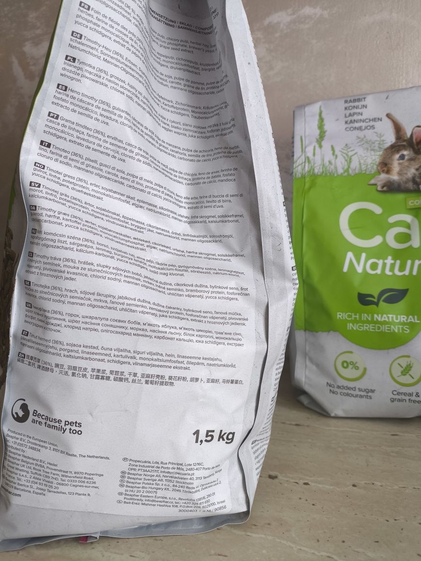 Karma dla królika Beaphar Care Naturę 2 opakowania.