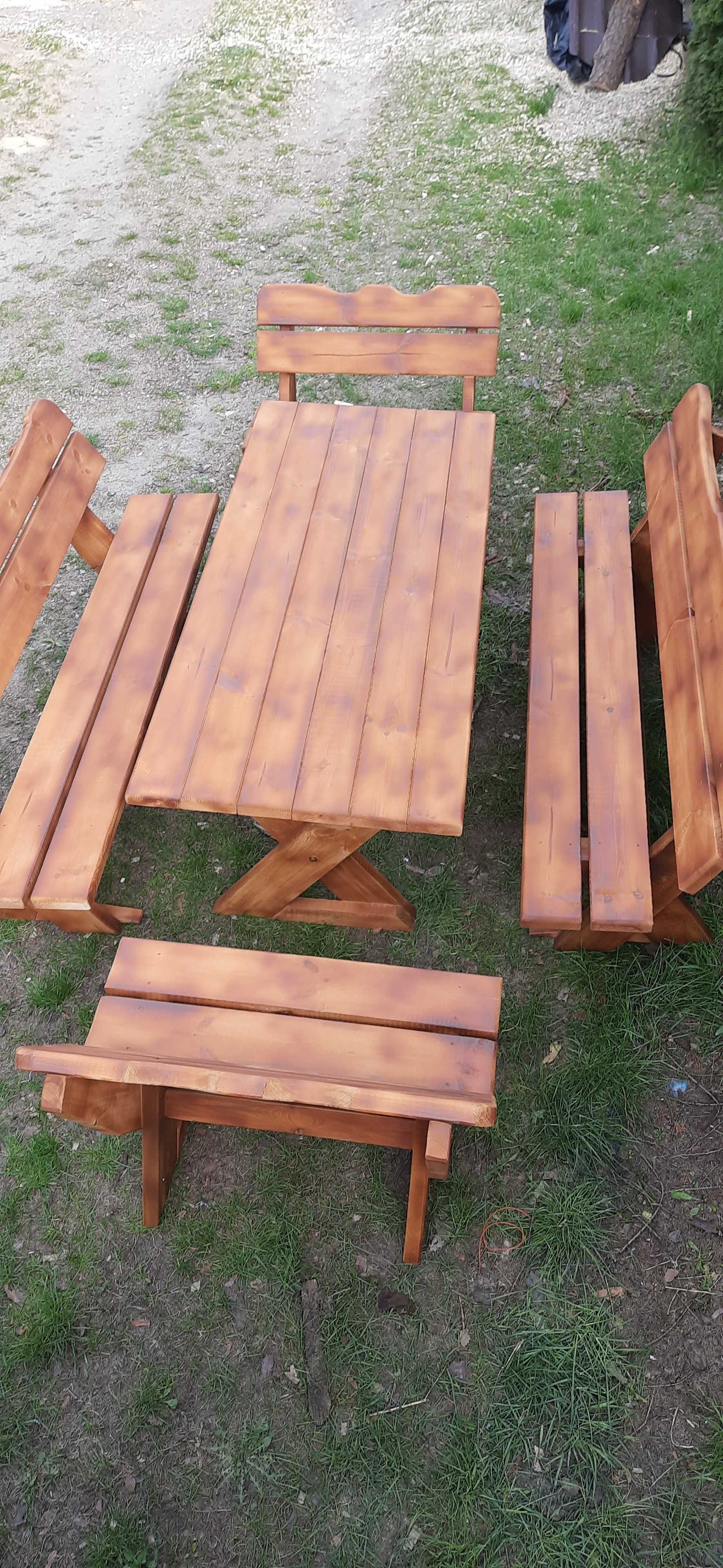 Meble ogrodowe zestaw stół ławki DOSTĘPNE OD RĘKI