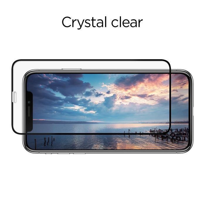 Szkło Hartowane Spigen Glass FC 2-Pack iPhone X/Xs/11 Pro Czarny