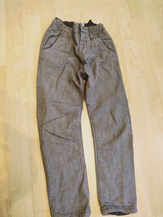 Eleganckie ocieplane spodnie ZARA w r.116 drugie gratis-20 zł.