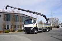 Renault C430 / Dźwig HIAB 244 EP-5 HIDUO 8400 kg 15 m / Platforma z kłonicami  _220962_