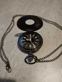 Zegarek na łańcuszku kwarcowy kieszeniowy rzymski