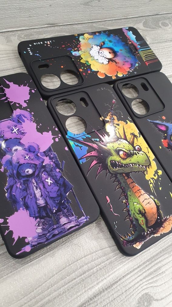 Бампер накладка чохол Xiaomi Redmi 13C  Poco C65 case Xiaomi з принтом