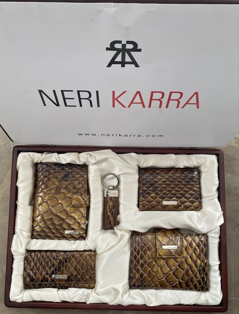 Подарочный женский, мужской набор Neri Karra из натуральной кожи