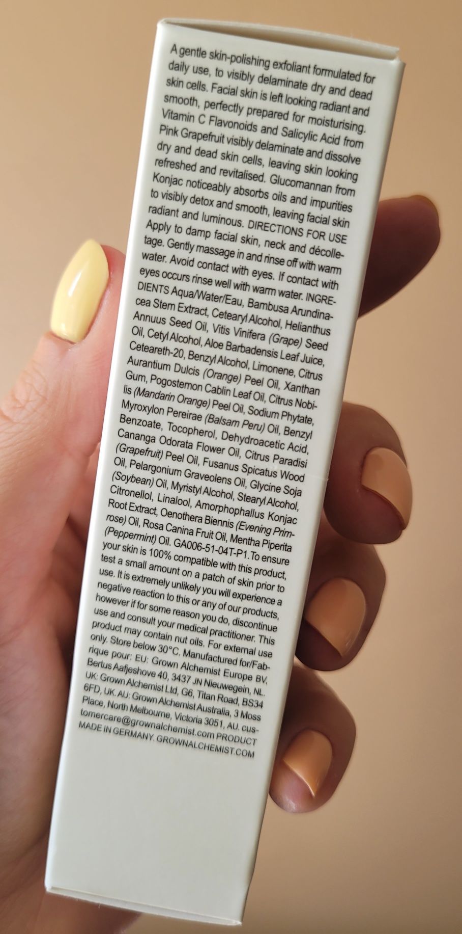 Grown Alchemist polerujący peeling do twarzy 20ml