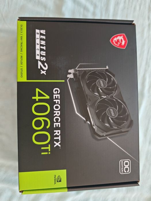 Gráfica MSI NVIDIA GeForce RTX 4060 Ti Ventus 2X 8G OC GDDR6 DLSS3