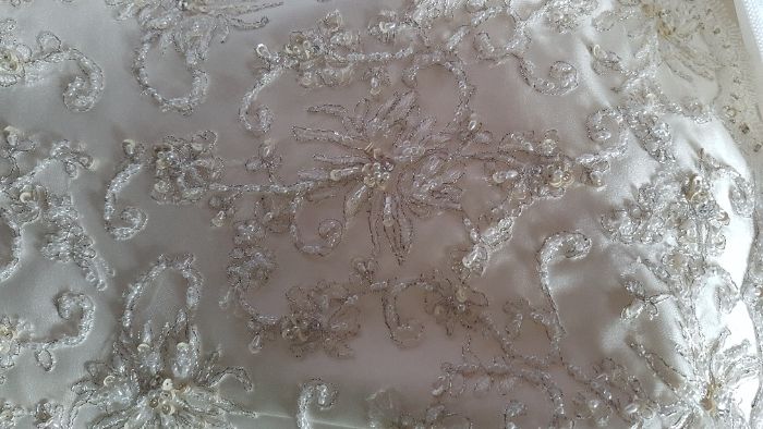 NOVO e ÚNICO - Ronald Joyce - VESTIDO de NOIVA - CETIM - TAM 42