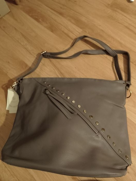 Nowa duża torebka w kolorze szarym z Herrison
