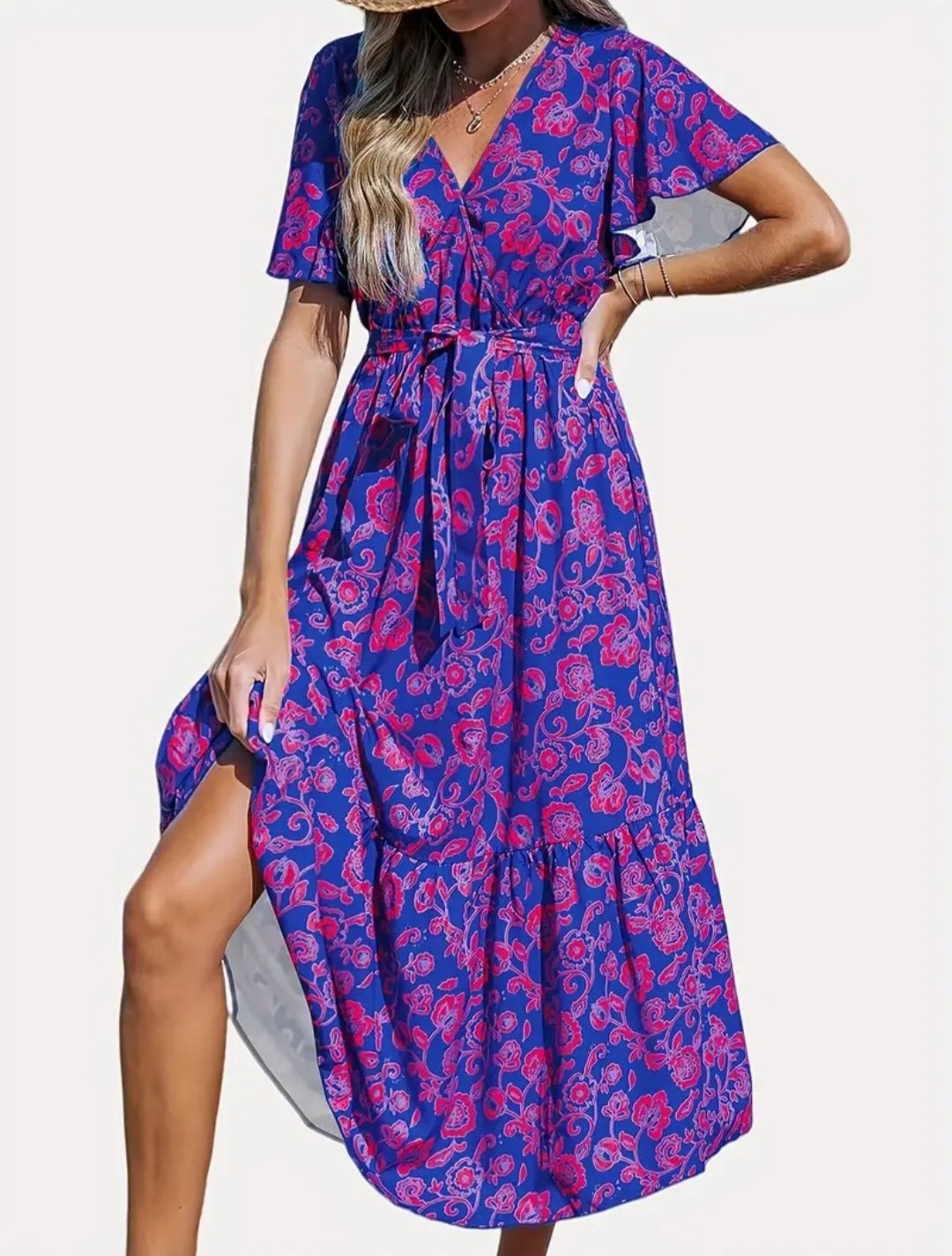 Cudna długa maxi nowa sukienka plus size XXL 3XL chrzciny komunia itp