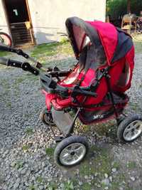 Wózek + fotelik samochodowy + wkładka dla niemowlaka