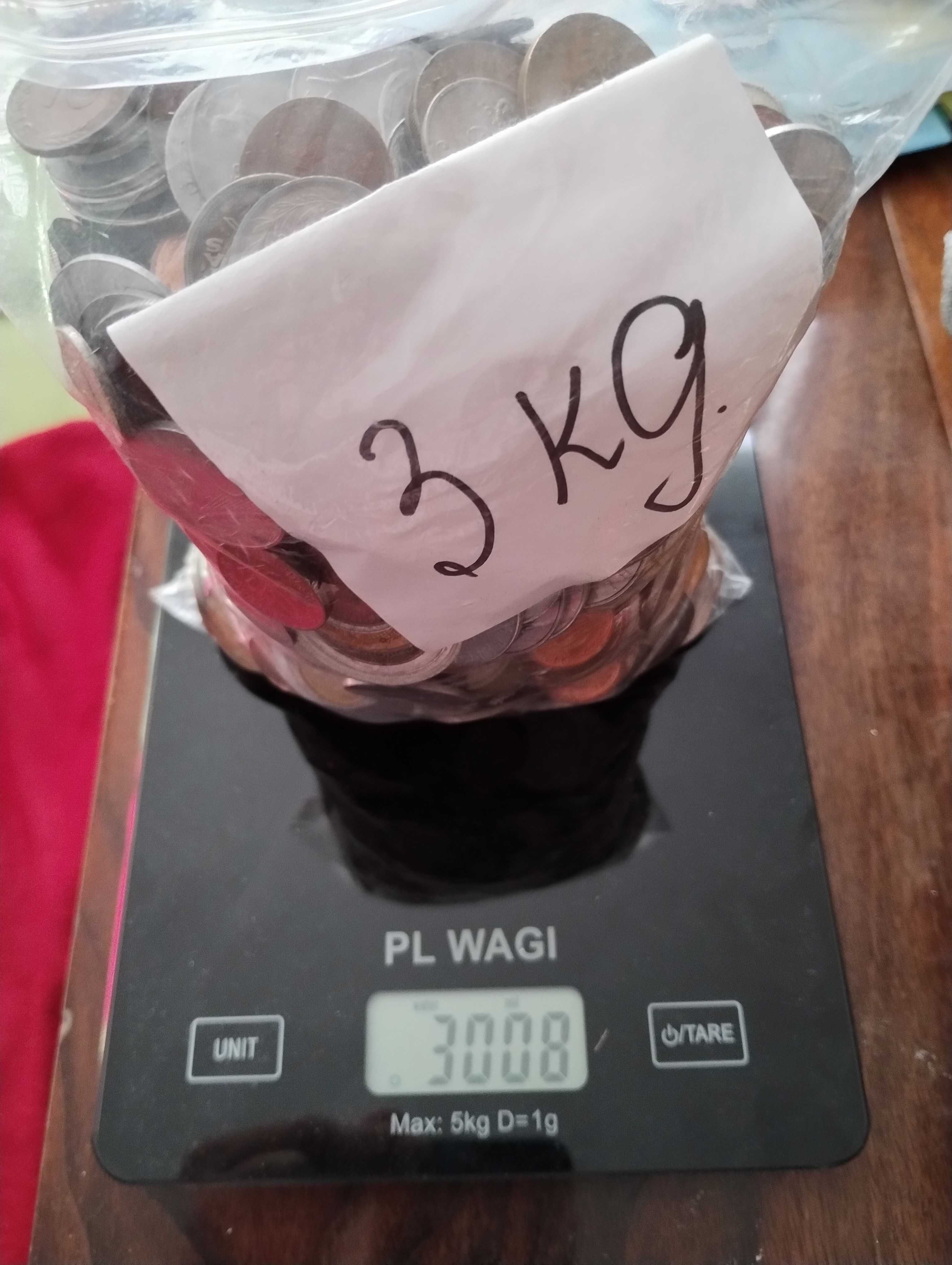 Zestaw monet cały świat, 3 kg