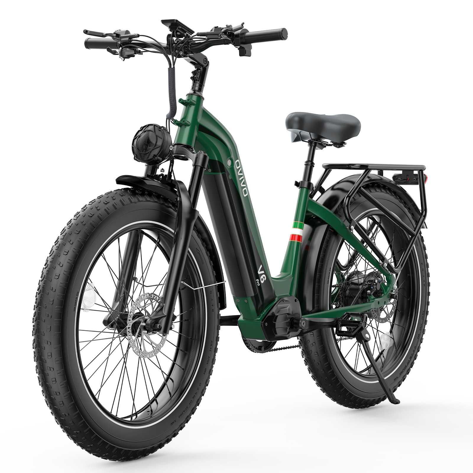 Rower elektryczny Ovivo V6 Pro - fatbike, koła 26, zasięg do 150 km