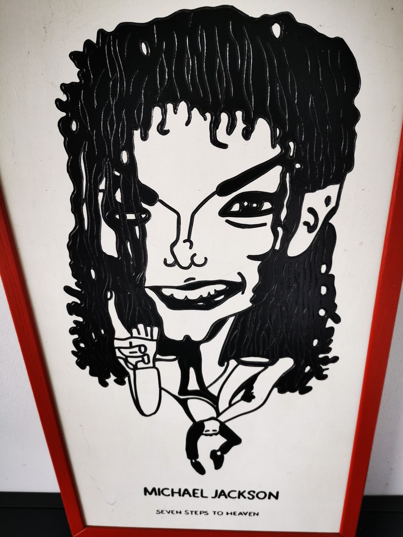 Obraz Michael Jackson drewno 93x53cm ręcznie wykonany