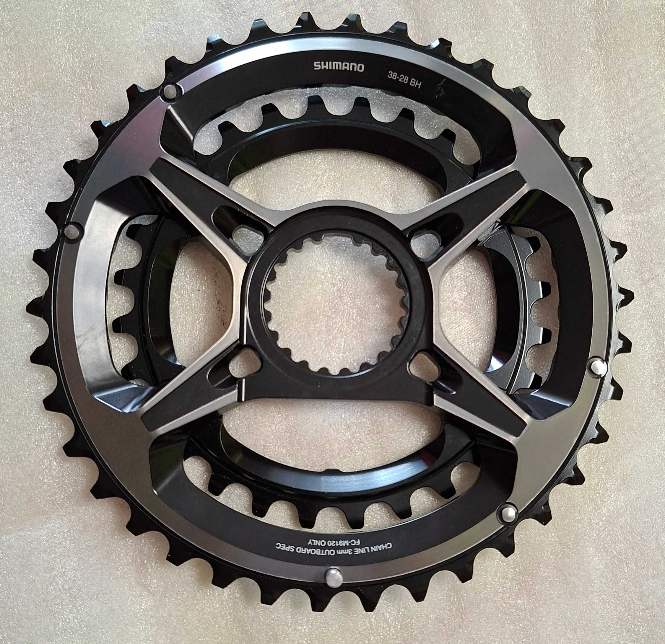 Nowe zębatki Shimano XTR  M9120  2-speed / 38-28T / Direct Mount