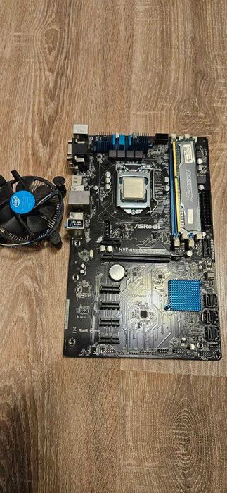 Комплект ASRock H97 Ann +  Celeron G1840 2.8GHz + DDR3 8Gb + cooler