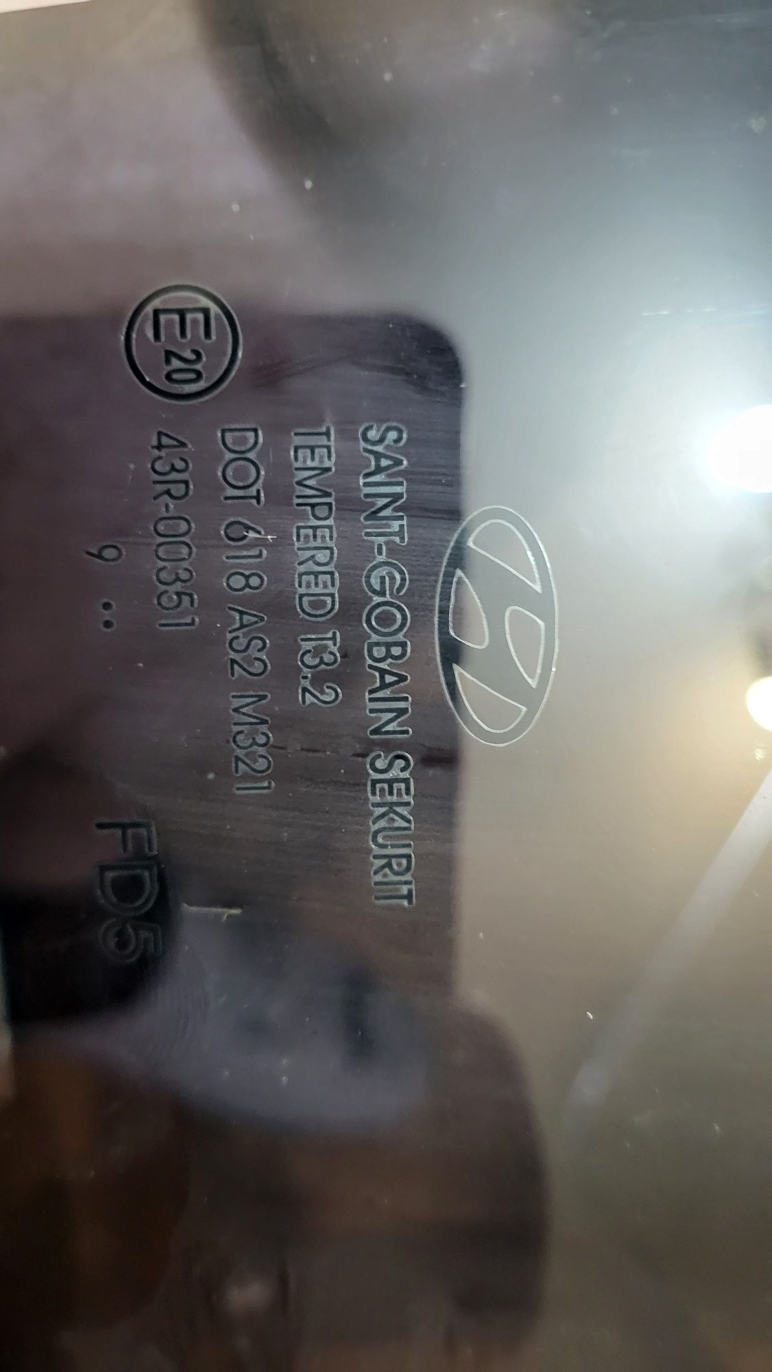 Стекло Hyundai i 30 , заднее правое пассажирское