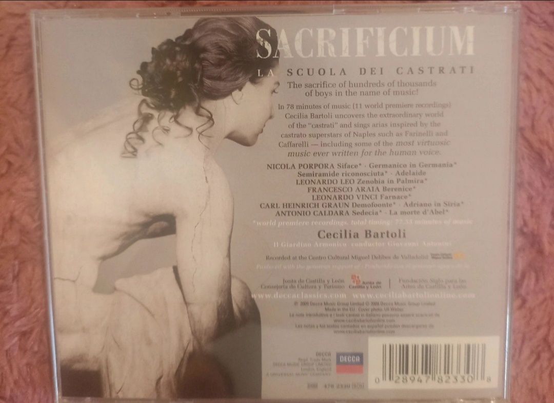 Płyta CD Cecilia Bartoli "Sacrificium"