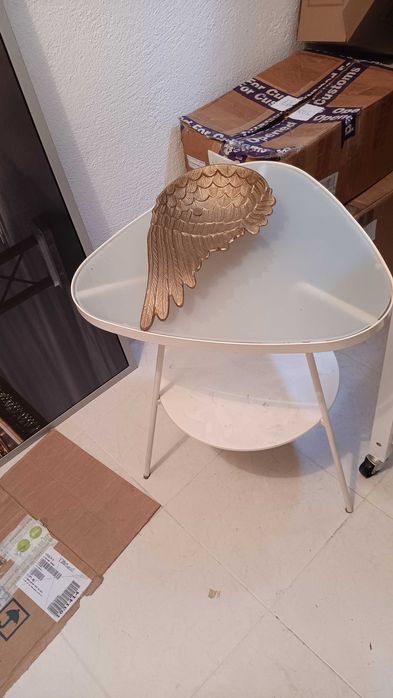 Mesa de apoio branca Ikea