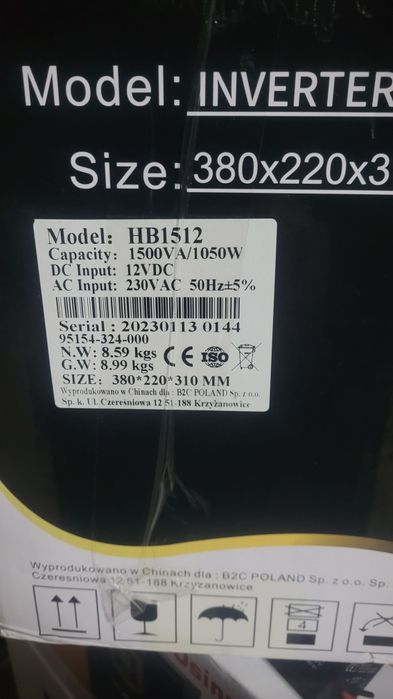 Гібридне ДБЖ/інвертор Volt Polska SINUS PRO 1000W (3SP100012W)