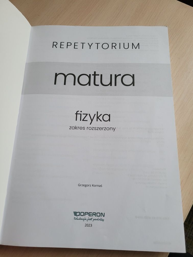 Repetytorium. Nowa matura . Fizyka. Zakres rozszerzony Grzegorz Kornaś