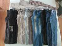 Spodnie jeans, skinny, slim, xs, zestaw, komplet 15 par, r.146/152