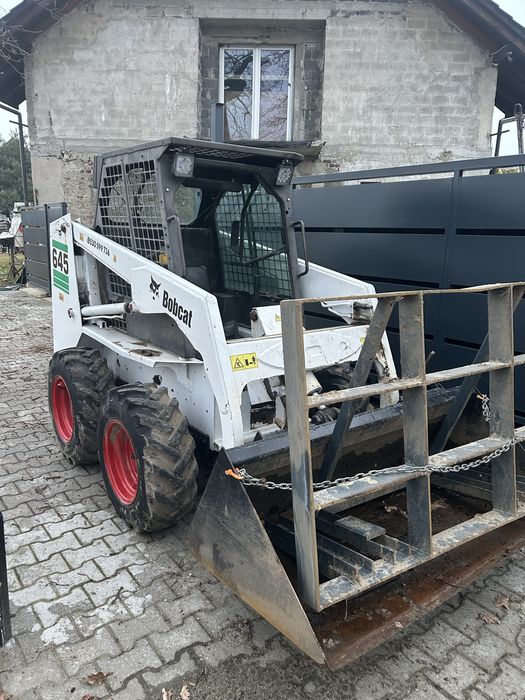 Miniładowarka bobcat 645 łyżka, widły, glebogryzarka, krata