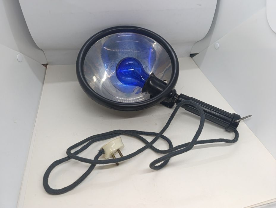 Радянська синя лампа апарат Мініна для прогрівання вуха носа СССР