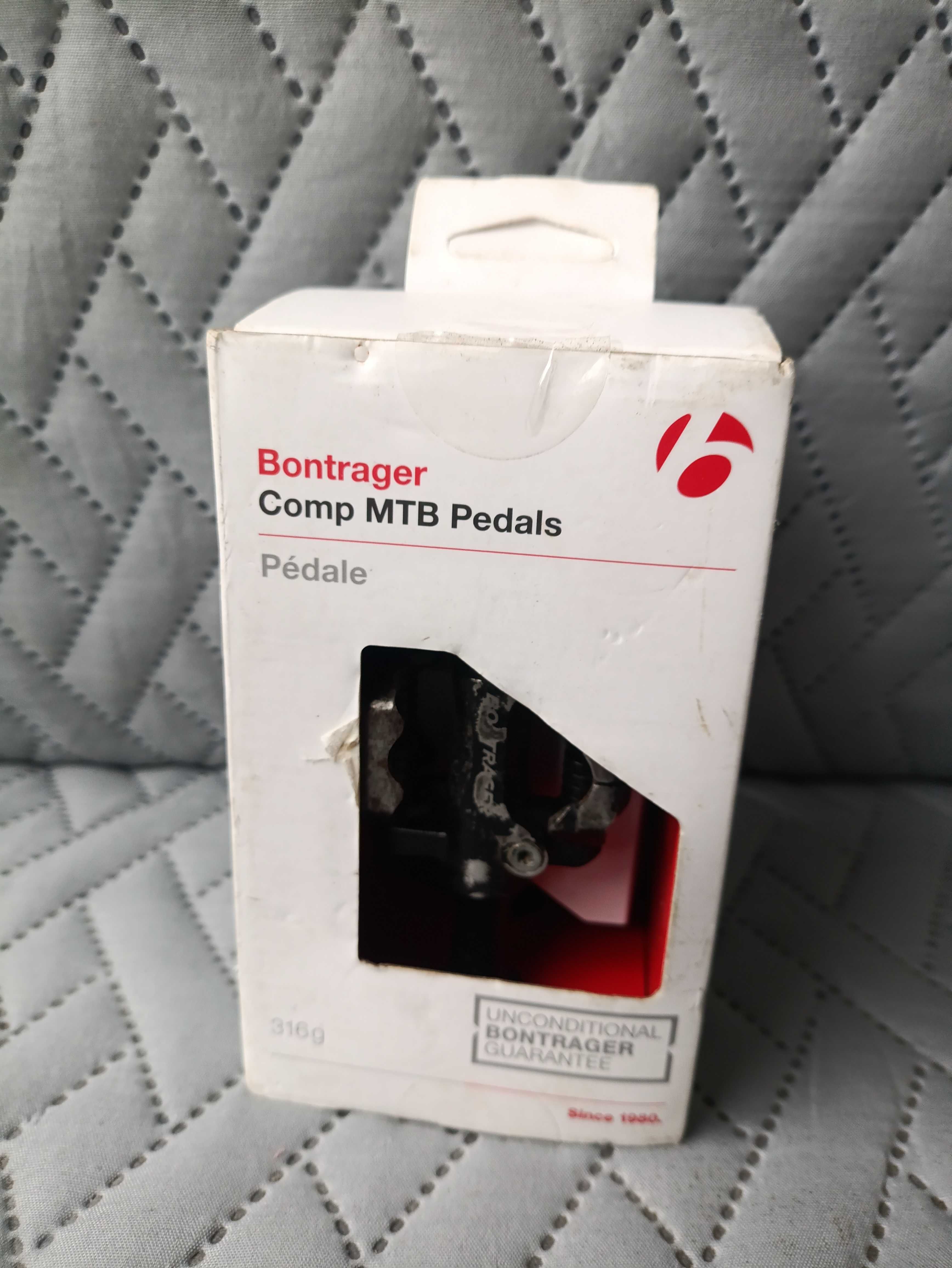Zestaw pedałów MTB Bontrager Comp czarne używane + nowe bloki