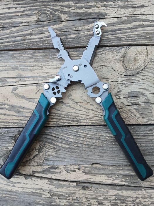 Мультитул пасатижі 5-в-1 (знімач ізоляції, різак, обтискач, гайковий к