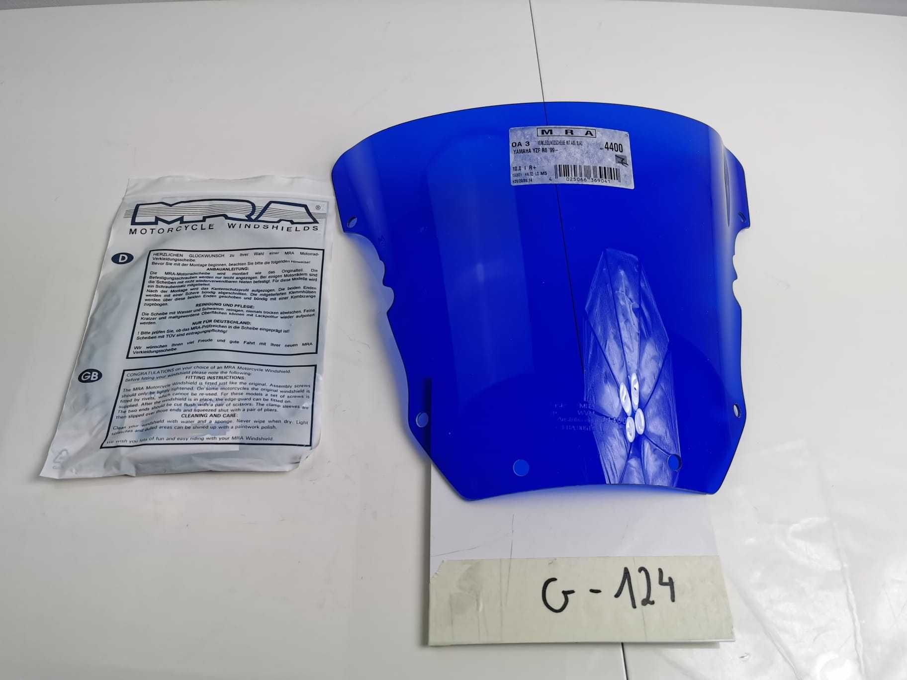 Yamaha Yzf R6 MRA Szyba Owiewka NOWA BLAU