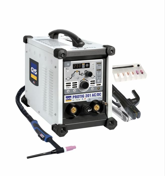 Spawarka TIG GYS PROTIG 201 AC/DC HF FV – NOWA, pełny zestaw