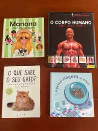 Livros vários O que sabe do seu Gato Corpo Humano Mariana Monteiro
