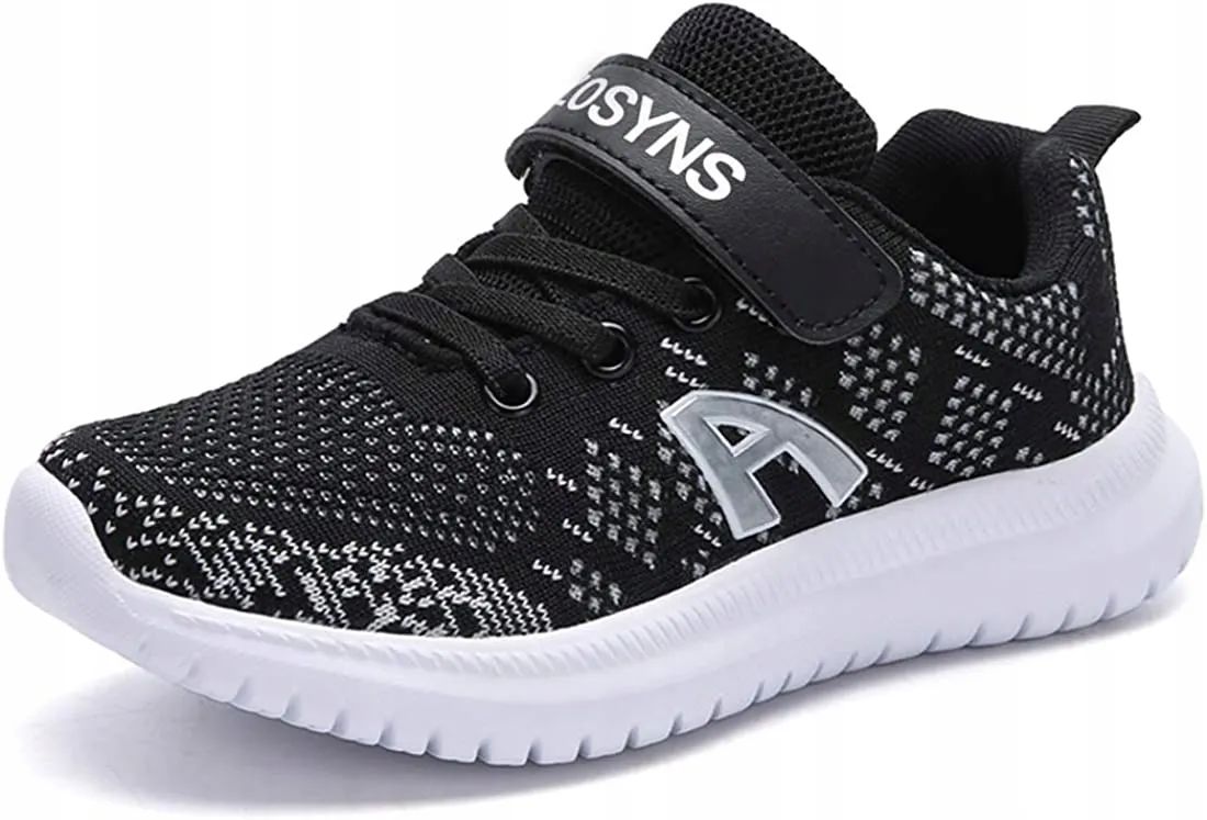 Buty Sportowe Dziecięce Siatka Rzepy 29 Czarne