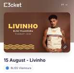 Bilhete livinho dia 15 de agosto discoteca bliss vilamoura algarve