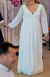 Suknia ślubna Zwiewna Delikatna Boho Kość słoniowa 42 XL 44 XXL