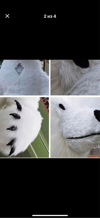 Fato de Urso Polar Gigante para Festas