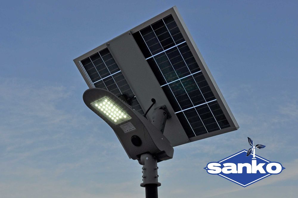 Lampa solarna uliczna Sanko FP-06 (LED 40W PV 100W aku LiFePO4 30Ah)
