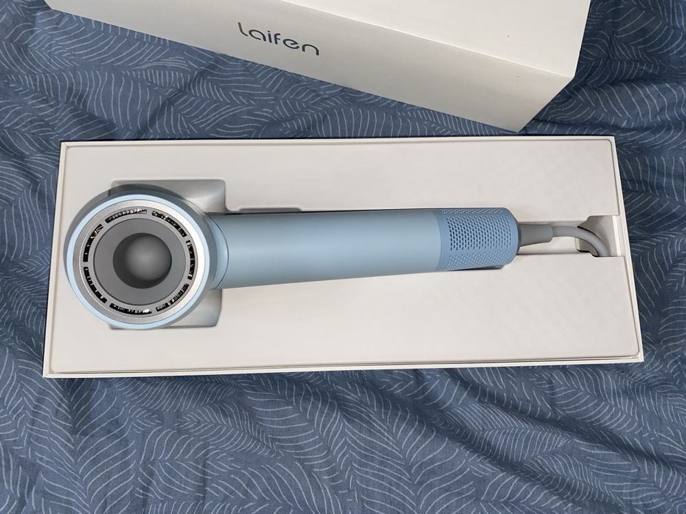 Фен для волосся Laifen Swift SE з іонізацією, Blue + насадка