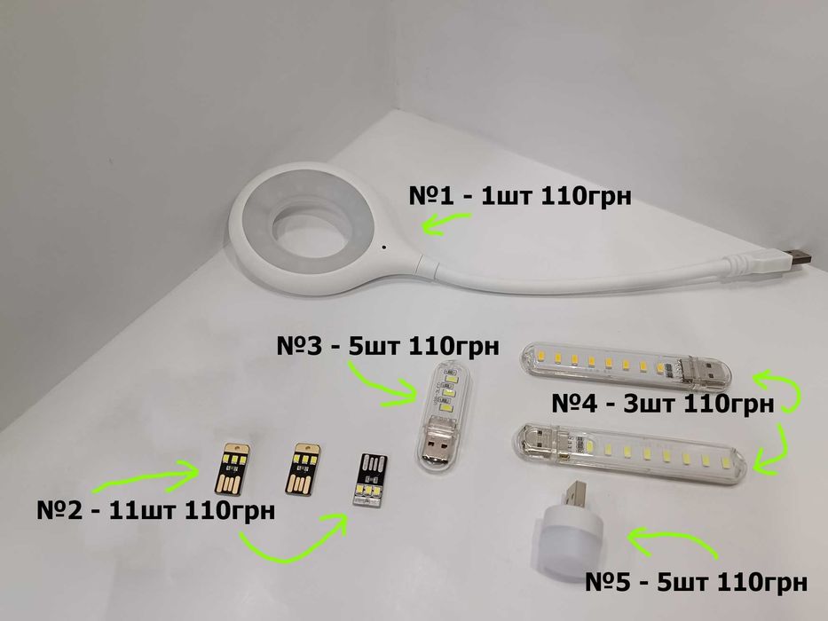 Міні USB ліхтар, led брелок, ліхтарик для павербанка, нічник, фонарик