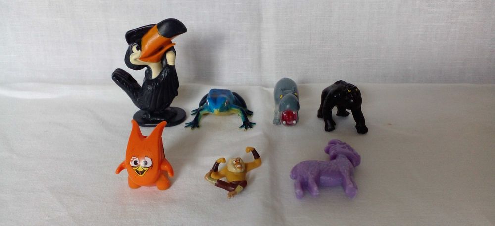 Фигурки статуэтки Животные (7 шт) + 2 игровых поля