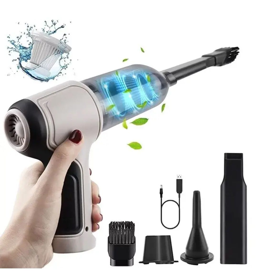 Автомобильный пылесос воздуходуйка Vacuum Cleaner HL-107 аккумулятор