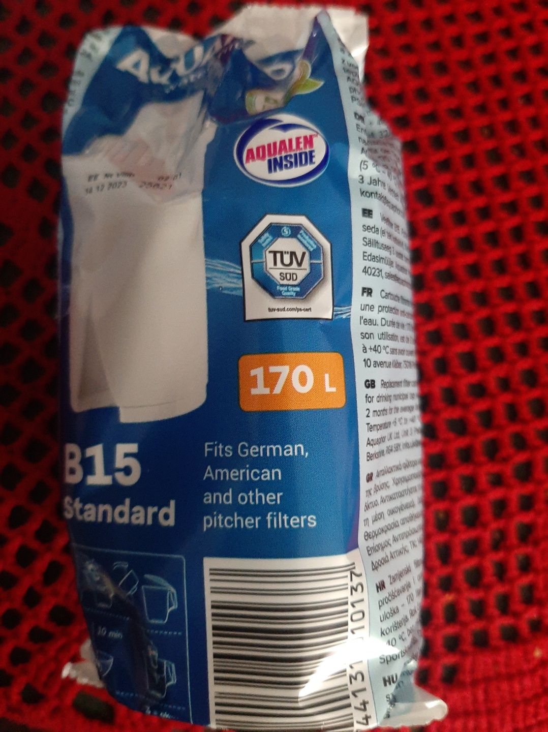 3 wkłady B15 Aquaphor do dzbanka filtrujacego wodę