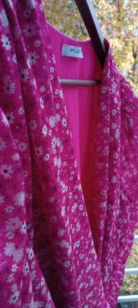 Sukienka Floyd, różowa w kwiatki, M